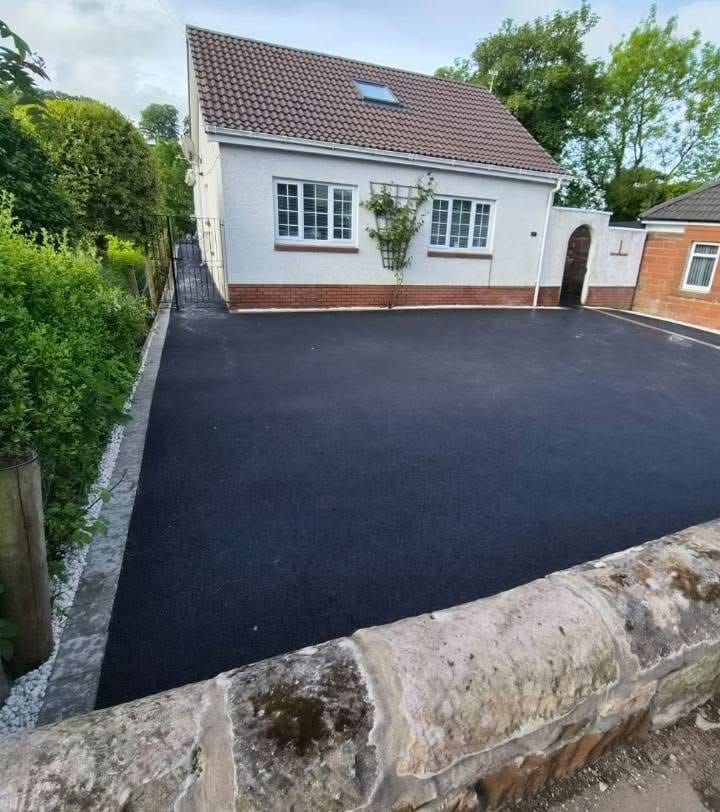 Completed 162 square metre tarmac surface
