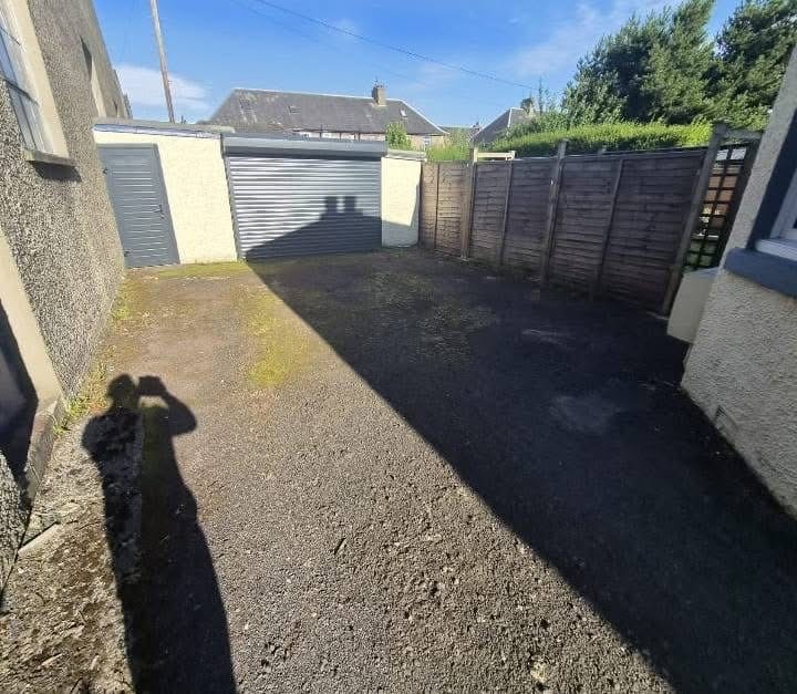 Rear area before paving in Alloa