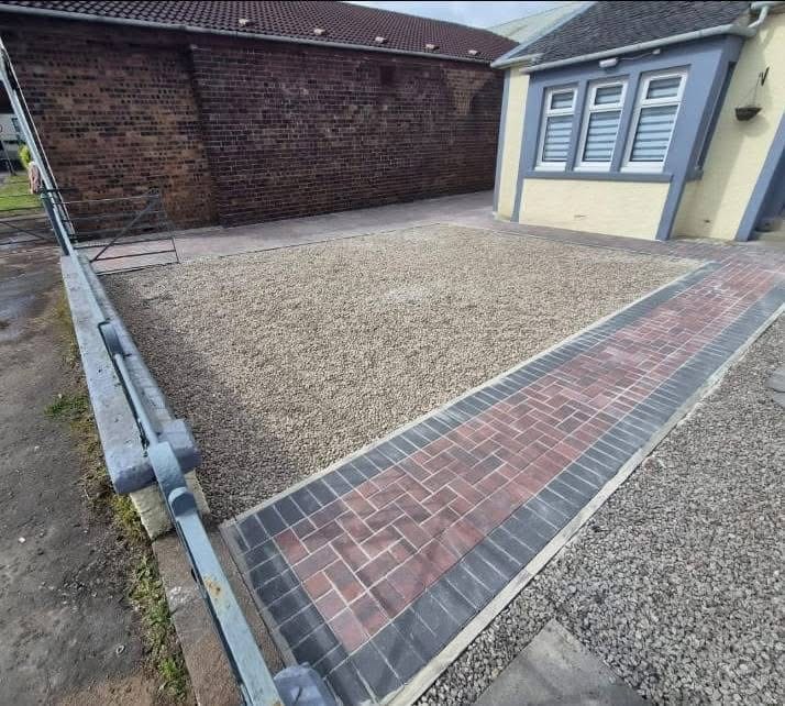 Completed GMGB monoblock driveway