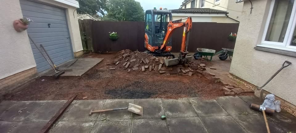 Existing surface being removed