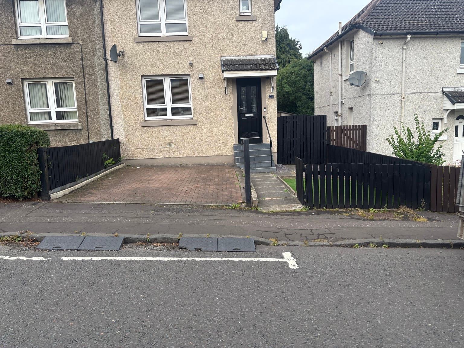 Driveway before GMGB began the transformation